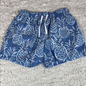 Chubbies Men's Blue Pineapple Print Swimsuit
